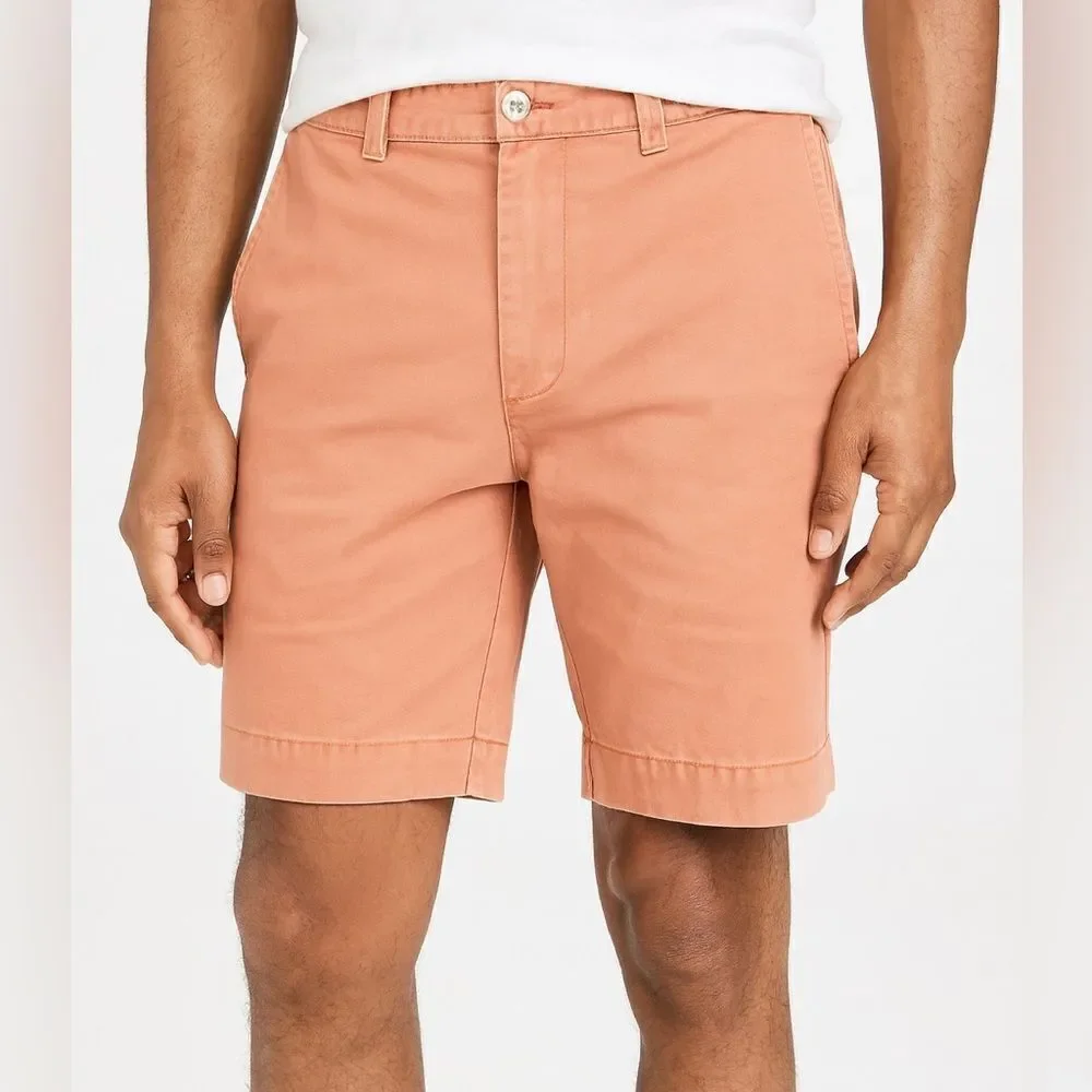 J.Crew Chino Shorts – Faded Orange Tan, Classic Fit, Size 33